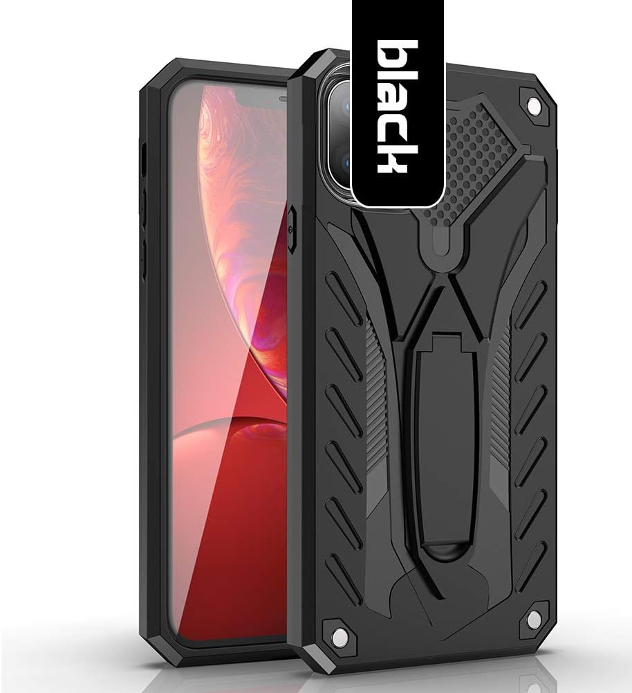 COWEN for Samsung Galaxy A51 Case,Stylish Heavy Duty Protective Hard Cover Shockproof Case cover for Samsung Galaxy A51 Smartphone with Kickstand-Black