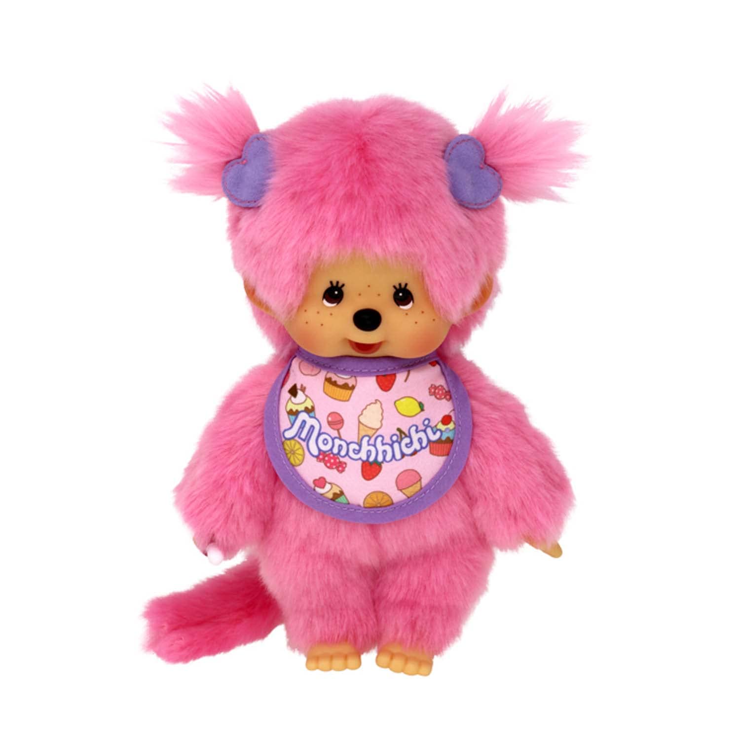 Bandai - Monchhichi - Monchhichi Frozen Fruits Plush - Iconic 80s Plush - Soft Pink Plush 20 cm for Children and Adults - SE23388