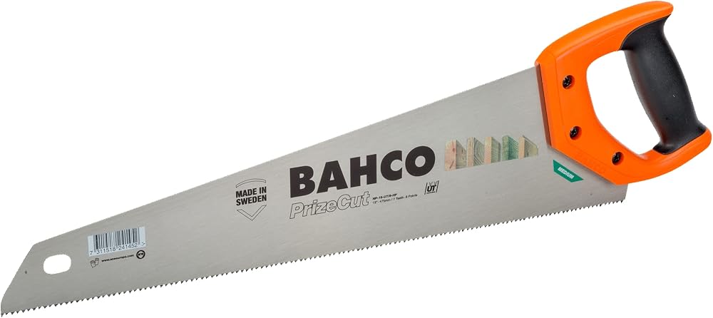 Bahco NP-22-U7 22 inch Hardpoint Handsaw Orange Universal Teeth