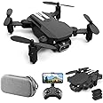 Mini Drone for Kids and Adults, GoolRC LS-MIN RC Quadcopter with 1080P Camera, 360° Flip, Gesture Photo/Video, Track Flight, Altitude Hold, Headless Mode, Include Carry Bag and 3 Batteries (Black)