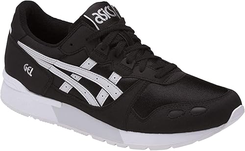 asics black and white trainers