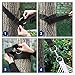 SONGMICS Set of 2 Hammock Tree Straps with Carabiners Wide Heavy-duty Easy Suspension Black UGDC205