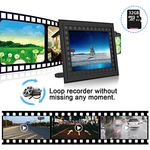 Hidden Spy Camera Photo Frame, Conbrov T10A HD 720P Home Security Camera with Night Vision, Motion Activated Nanny Cam Video Recorder with Built-in 10000mah Battery, 2 Year Long Standby Time