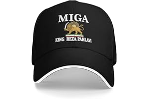bamgen Miga King Reza-Pahlavi Hat Make Iran Great Again Hat Trucker Cap for Men Women Gray