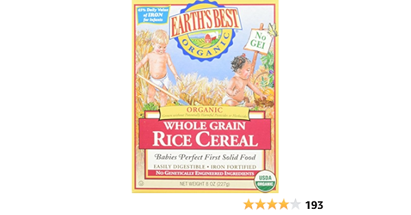 whole grain rice cereal for babies