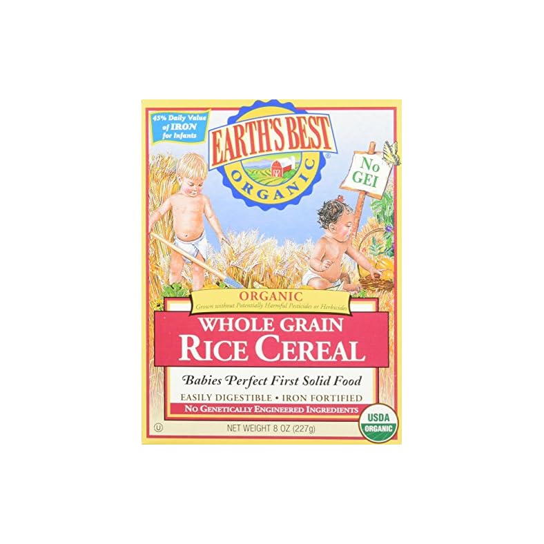Earth’s Best Baby Cereal – Rice – 8 Oz – 2 Pk
