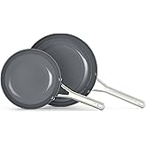 Calphalon® Ceramic Nonstick 8" and 10" Frying Pan Set, Silver Ash