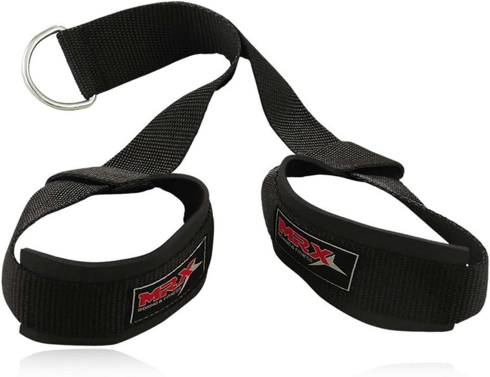 MRX Ab Crunch Gym Tricep Straps Cable Pull Down Abdominal Chinning Bar