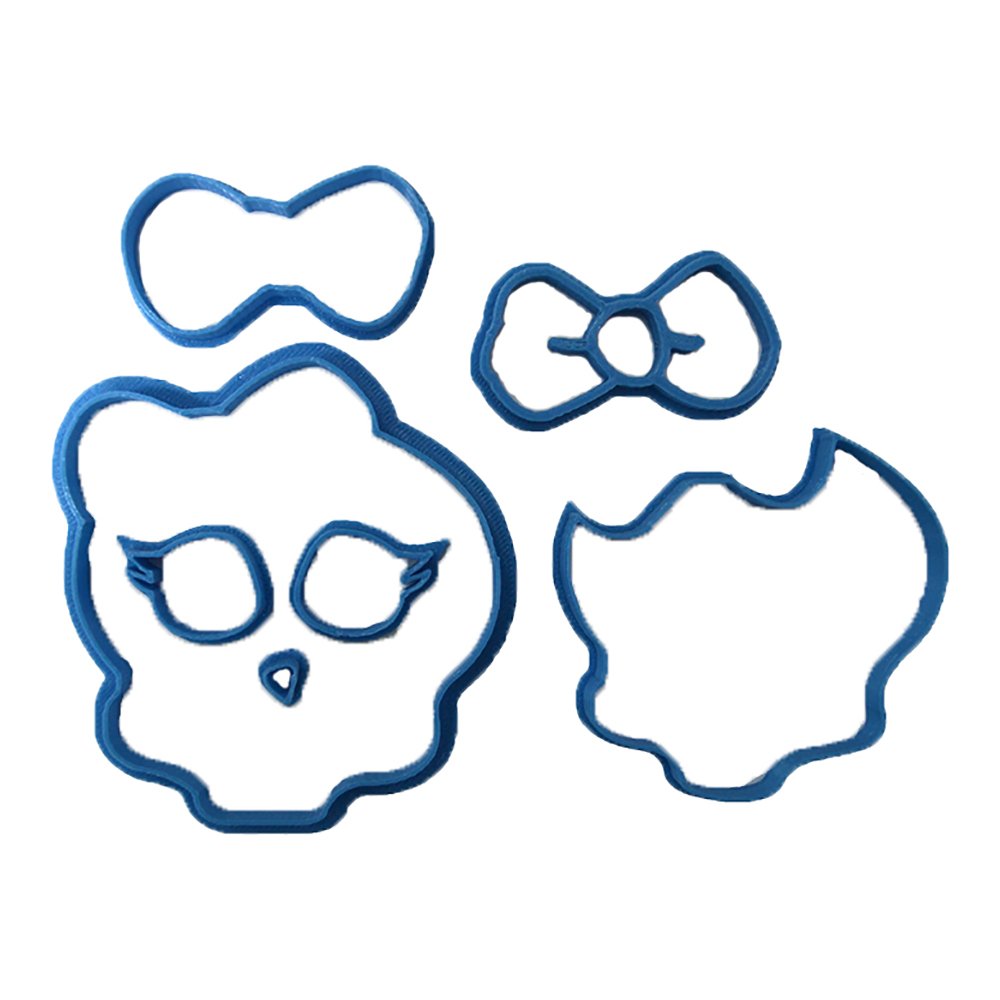 Cuticuter Monster High Fondant Cutter, Blue, 8x7x1.5 cm