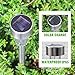 BASEIN Solar Powered Lights Outdoor, Landscape/Pathway Lights Stainless Steel Waterproof Solar Lights for Patio, Lawn, Yard, Walkway - 10 Pack