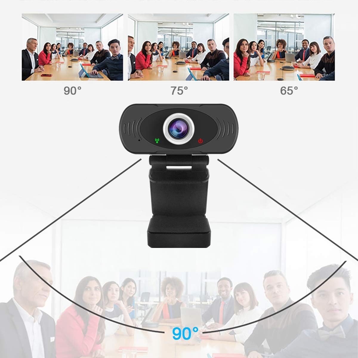 1080p USB Webcam with Built-in Microphone,Widescreen Live Streaming Video Calling for Zoom,Skype,with Tripod and Privacy Cover: Electronics