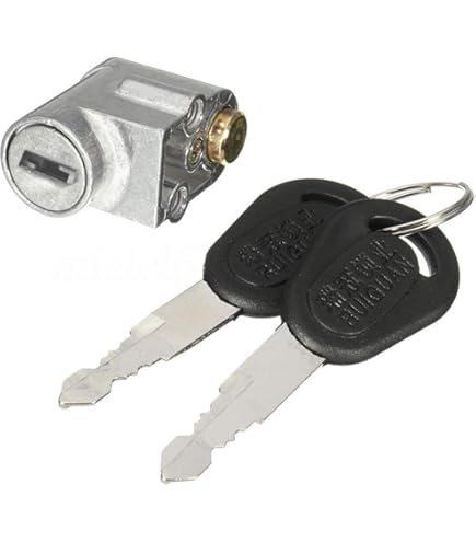 Serrure - barillet,Serrure à clé antivol pour vélo, pour véhicule électrique, chaîne, batterie