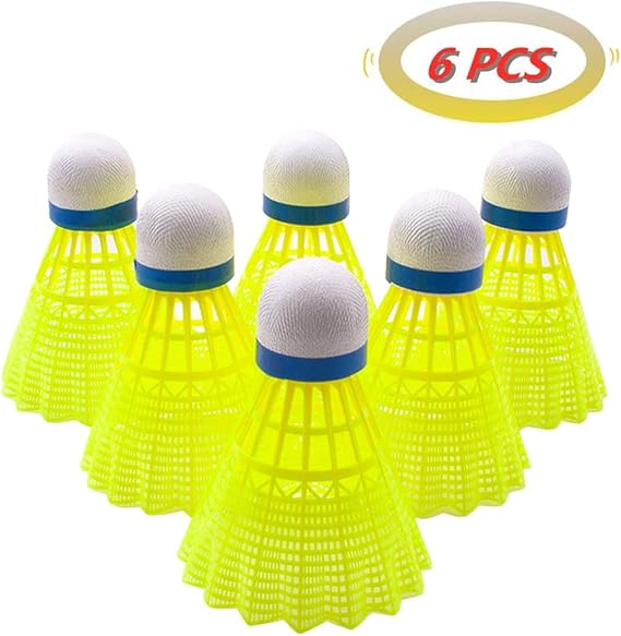 Senston Nylon Badminton Shuttlecocks Sports Birdies Shuttlecock 6PCS
