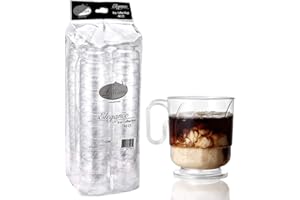 LILLIAN TABLESETTINGS Lillian Signature Collection 40 Count Elegance Coffee Mug, 8-Ounce, Clear