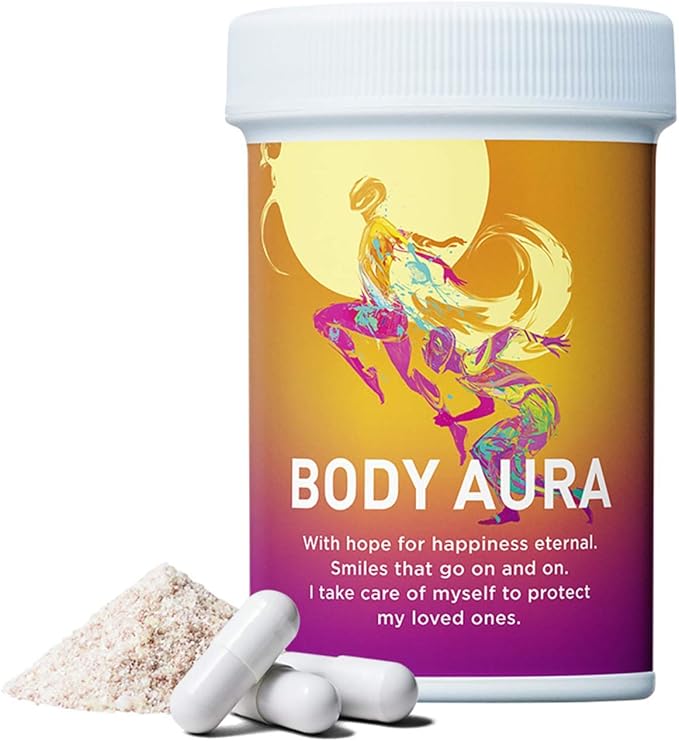 Body Aura ボディオーラ L ラムノサス菌 発酵小麦胚芽エキス ミトコンドリア サプリメント 30日分 新日本製薬 Body Aura 乳酸菌 Amazon