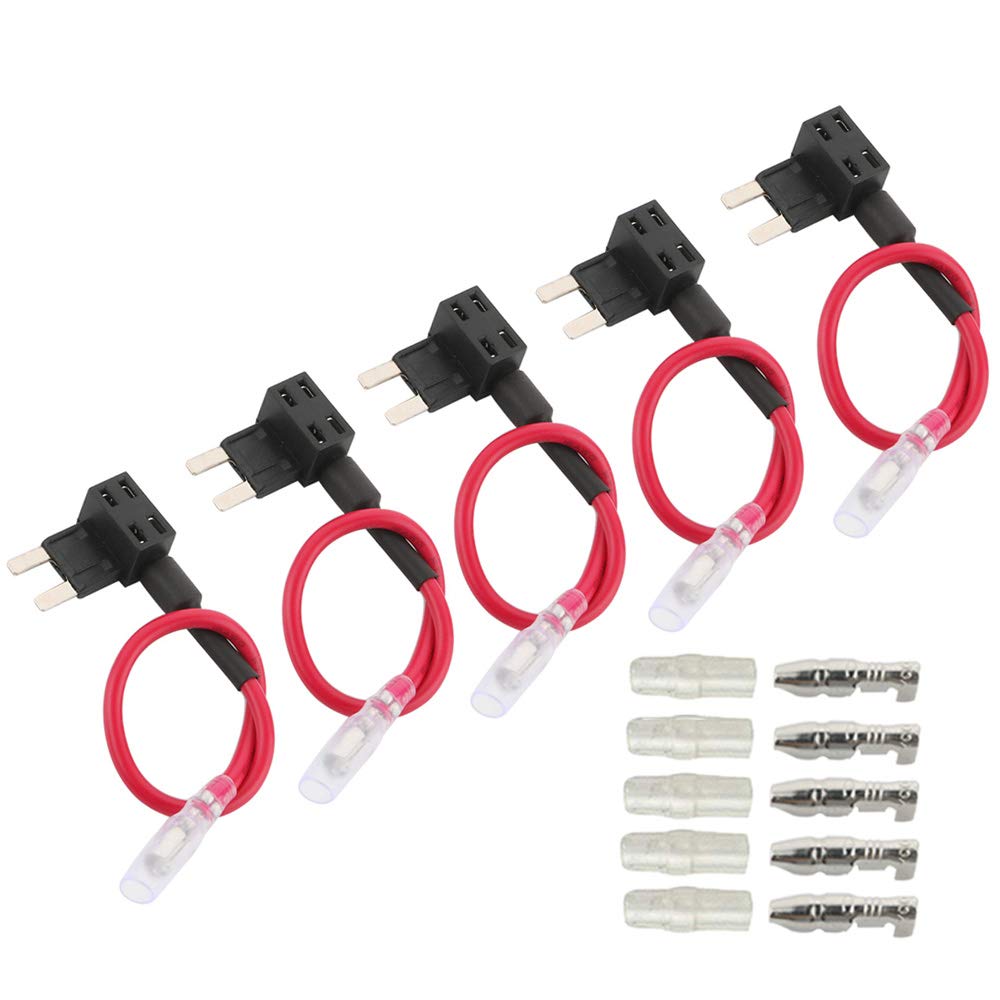 Kit Portafusibili Auto - 5 Portafusibili Impermeabili, 15 Fusibili Lama, Estrattore, Per 12V/24V - Foto 4