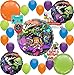 Splatoon Party Supplies Birthday Balloon Decoration Bundle with Birthday Card and 8 Treat Bags