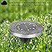 Solar Ground Lights, 4Pcs Underground Sensing Landscape Lights, 8LED Waterproof Solar Powered Disk Flood Lights lamp for Pathway Outdoor In-Ground Lawn Yard Driveway Patio Walkway Garden -White