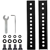 Vertical VESA Extender Bracket Kit Compatible with YN-OLEDTV TV Mounts | Low VESA Pattern TV Fit, Ceiling Mount Support, 2 Extension Brackets, Black Steel Plate, Vertical Height Adjustment