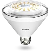 SANSI 200W Equiv. Full Spectrum LED Grow Light Bulb 4000K IP54 Waterproof | BR30 24W Grow Bulb with 120&deg; Wide Beam Angle, Daylight White Plant Light E26 Base for Indoor Outdoor Plants, Non-Dimmable