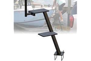 Efficraft Boat Trailer Steps Freestanding Handrail, 23.65" Height, Non-Slip Surface, Rust-Resistant, Fits Elevated Platforms & Trailers – Multiple Sizes