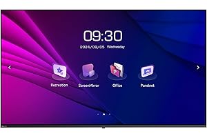 HORION 55 Inch 4K UHD Interactive Display for Conferences, Office, LED Commercial TV, Use for Commercial Signage Display, 260 nit, HDMI, USB, Wi-Fi, Speakers