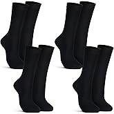 Croloose 4 Pairs Silk Liner Socks Ultra-lightweight Hiking Liners Calf Sweat Absorption Socks for Adult