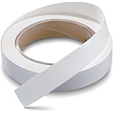 FAKILO Melamine Edge Banding, White Pre-glued Veneer Edge Banding for Cabinet Repair Furniture Restoration (3/4" x 25ft)