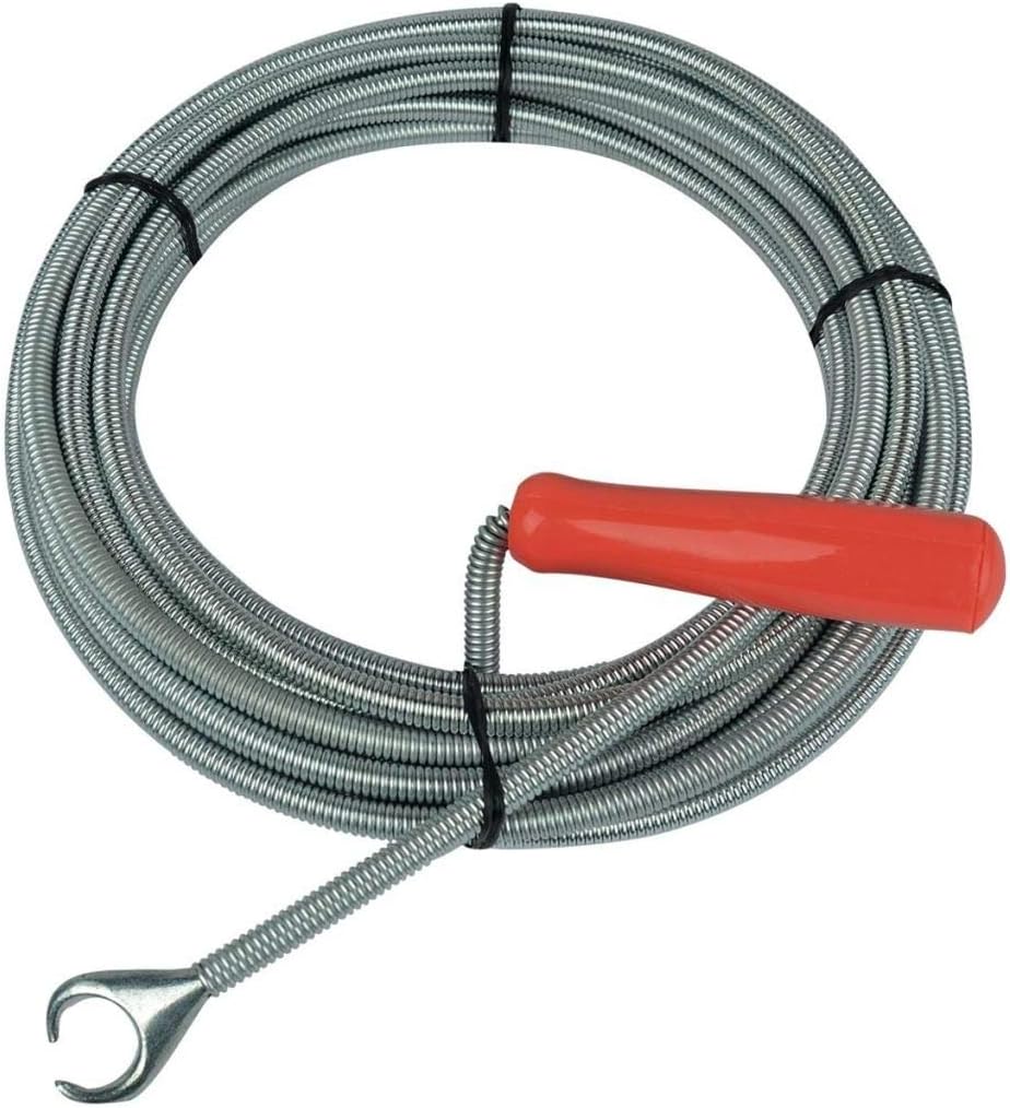 Brüder Mannesmann Pipe Cleaning Shaft with Crank 10 Metres, Silver