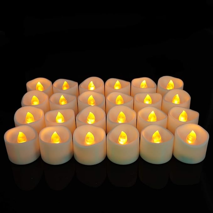 Buy Homemory Battery Tea Lights Bulk, Set of 48 Bright Warm Yellow