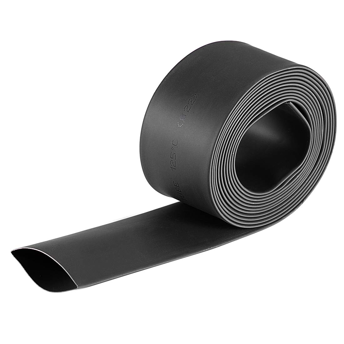 sourcing map Heat Shrink Tubing, 37mm Flat Width 2:1 rate Shrinkable Tube Cable Sleeve 2m - Black