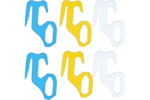 Monvecle 6pcs Pack Figure 9 Carabiners Rope Tightener Multi Colors
