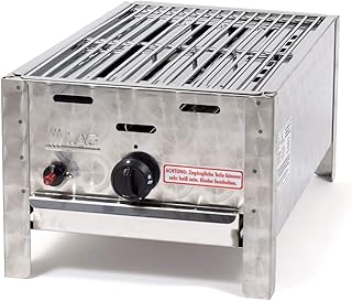 LAG Gasgrill 1-flammig 3,65 kW mit Grillrost, Grill, Gastrobräter, Profigrill Verein