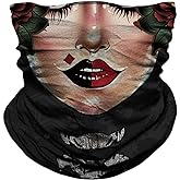 LAOKE Skull Face Mask Protection Seamless 3D Tube Mask Bandana for Men Women Durable Thin Breathable Skeleton Mask Motorcycle Riding Biker Fishing Cycling Sports