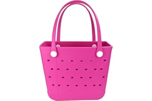 Addoklm Lightweight extra large Rubber Beach Bag Small mini Tote Bag for Gym Waterproof medium Open Handbag for Pool Sports