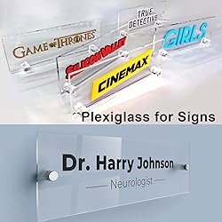 JBR999 Plexiglass 12x12" Sheets 1/4" Thick Clear