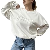 YANGCUSDOM Bride Sweatshirt,Engagement Gift-Bride Crewneck Sweatshirt,Wedding Gift,Made With Puff Craft