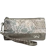 Women's Wristlet Wallet Glove It Zipper Wristlets for Women Ladies Wristlet Purse Removable Strap for Keychain Make Up, Cell Phone, Smartphone, Travel, Credit Cards 2018 Checkmate