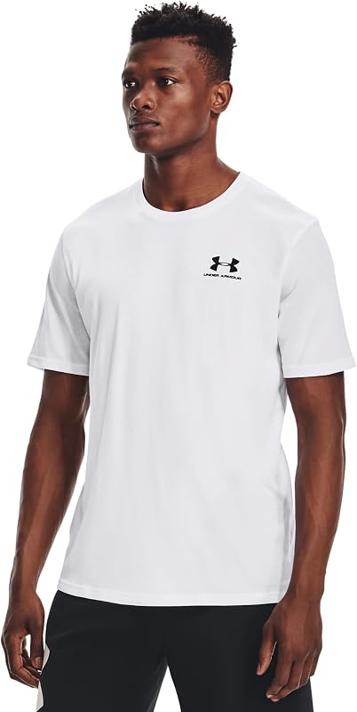 Camiseta under armour ua sportstyle lc ss, branca, m masculina