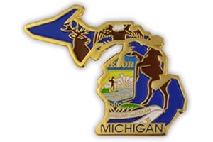 PinMart State Shape Flag Lapel Pin