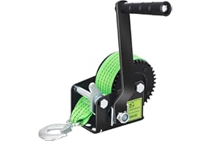 XGeek 600LB Boat Trailer Winch with 4:1Gear Ratio Boat Winch for Trailer and Three Speed Settings Suitable for Various Boats and Vehicles
