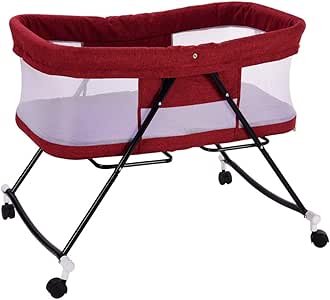 red baby bassinet