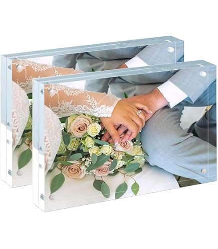 Desktop Card Displays 10-Pack Acrylic Business Card Frames - 2.5x3.5 ...