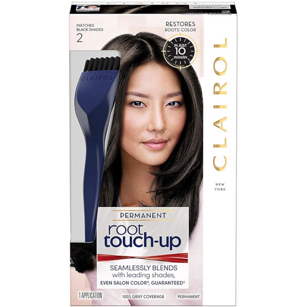 Clairol Permanent Root TouchUp, Black [2], 1 ea (Pack of 2