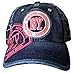 Robin Ruth NY Limited Edition Stamp Cotton Hat Cap Denim/Pink