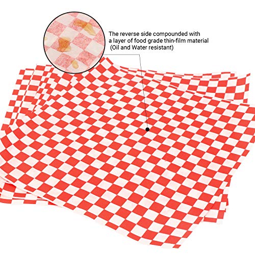 image for 12pcs Fast Food Baskets&100pcs Deli Paper Liners, Eusoar Bread Baskets
