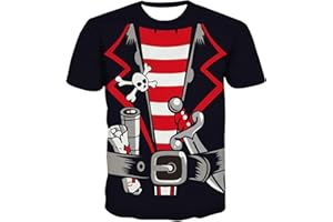 KYKU Pirate Costume Men Shirt Adult Funny 3D Print Graphics Novelty Clothing
