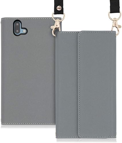 Amazon Loof Strap 富士通 Arrows U ケース 手帳型 スマホケース ネックストラップ 首かけ 肩掛け 軽量 シンプル カードポケット スタンド機能付 家電 カメラ オンライン通販