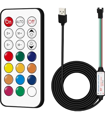 Mini Amplificateur De Signal TTL 1 Vers 8 Pour Bandes LED WS2812B, WS2811, SK6812 – Compatible 5-24V, Idéal Pour Projets LED RGBIC