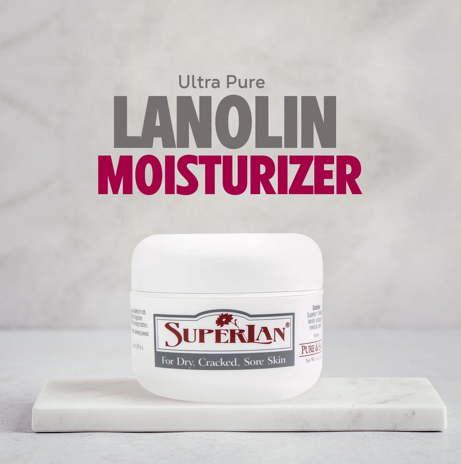 Lanolin Cream 1 Oz - 100% Organic Nipple Cream Lanolin - Thicker Body & Face Moisturizer for Eczema, Psoriasis & Severe Dry Skin - Ultra Hydrating & Soothing Skin Moisturizer for Hot & Cold Weather